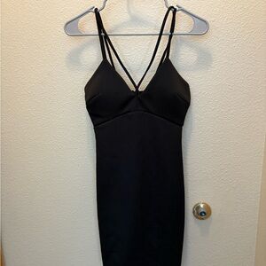 Sequin Hearts Black Dress